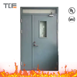 Con Barra de pánico WH Puerta de persiana enrollable resistente al fuego Puerta de acero contra incendios en Filipinas Diseño de puerta de salida resistente al fuego de seguridad - Product Image 1