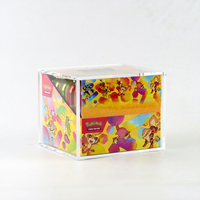 Boîte en acrylique mini format dernière conception avec protection UV, étui de présentation ETB, lot de 151 étuis scellés pour cartes