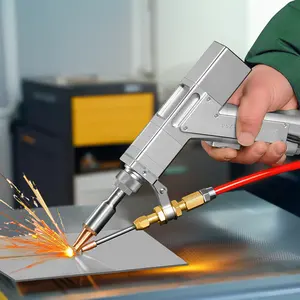 Máquina de soldadura láser de mano máquina de soldadura láser de metal de acero inoxidable de fibra 3 en 1