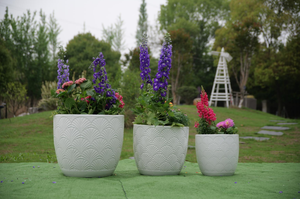 Pot de fleurs en céramique pour balcon, gain de place, respirant, anti-moisissure, décoratif - Product Image 6