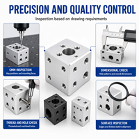 Connecteur de profil en aluminium CNC sur mesure pour cadre d'extrusion en aluminium à fente en T et automatisation industrielle
