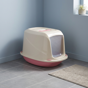 Litière pour chat italienne de qualité supérieure avec toilettes en plastique au design couvert pour plus de propreté et de confort - Product Image 2