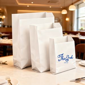 Bolsa de Papel para Alimentos, Galletas, Croissants, Donuts y Sándwiches, con Logotipo Personalizado para Restaurantes, Resistente al Aceite - Product Image 4