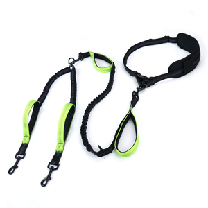 Correa Doble para Perros de Alta Resistencia con Acoplador de Cintura de Nailon, Sin Enredos, Manos Libres, para 2 Perros, para Senderismo y Correr - Product Image 4