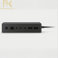 Stasiun Docking Aluminium Multi-Fungsi 7-in-1 USB Type C Hub Ethernet untuk Microsoft Surface