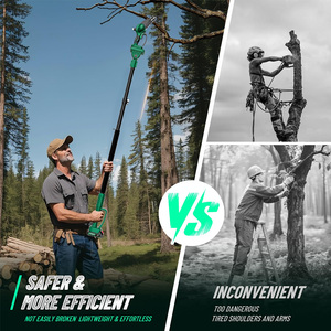 Motosega <span class=keywords><strong>a</strong></span> Batteria <span class=keywords><strong>Portatile</strong></span> ad Alta Potenza, Elettrosega per Giardinaggio, Utensile da Lavoro Elettrico con Batteria al Litio per la Lavorazione del Legno - Product Image 2