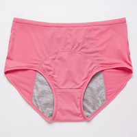 Culotte menstruelle imperméable OEM 4 couches pour femme, taille haute, anti-fuite, pour les règles