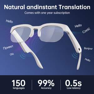 แว่นตาอัจฉริยะพร้อมหูฟัง แปลภาษาได้ 156 <span class=keywords><strong>ภาษา</strong></span> แว่นตาแปลภาษา AI แว่นตาอัจฉริยะ - Product Image 4