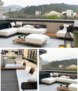 Estilo español fuera charlando conjunto de <span class=keywords><strong>muebles</strong></span> al aire libre de polietileno de mimbre modernos sofás de esquina - Product Image 5