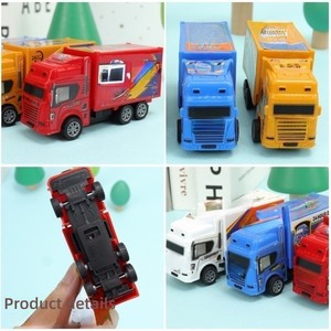 مجموعة متنوعة من سيارات اللعب التي تعمل بالسحب للخلف، شاحنات صغيرة، مركبات وظيفية للمدينة، لعبة تعليمية، نماذج سيارات معدنية مصغرة - Product Image 4