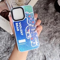 Étui de protection arrière en cuir de luxe au design tendance pour accessoires de téléphone portable iPhone 11 12 13 14 15 16 17 18 Pro Max et Samsung