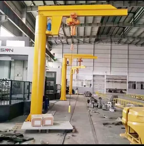 Kolom kendali jarak jauh tipe 8 Ton rotasi listrik jib crane dengan hoist lift