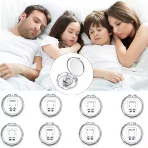 Clip nasal anti-ronflement en silicone transparent, réutilisable, magnétique, silencieux, aide au sommeil, unisexe, clip anti-ronflement silencieux - Product Image 6