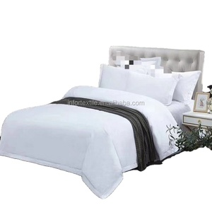 Healthy and Soft White Color 3 Pcs 100% Microfiber <strong>Bedding</strong> <strong>Set</strong> with Duvet Cover 1 and <strong>Pillow</strong> Cases 2 for Home Hotel Hospital - Product Image 3