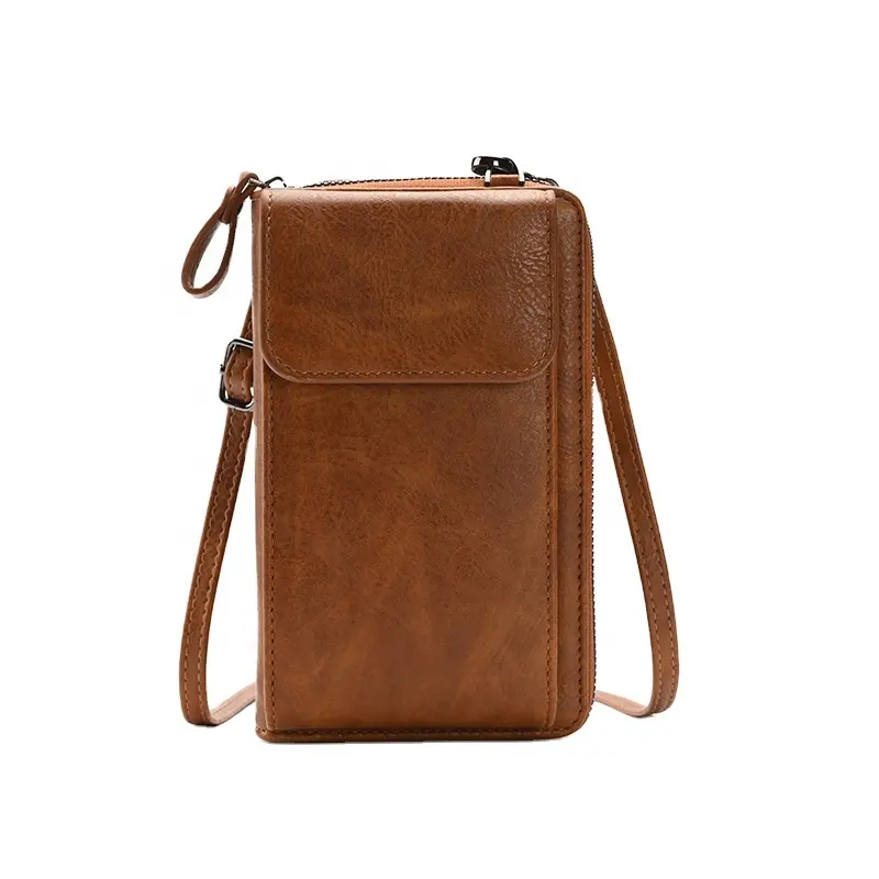 高品質ファッショナブルな旅行ミニポーチスリング財布ショルダーストラップ多目的携帯電話バッグ