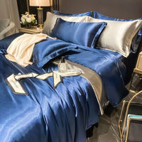 Parure de lit ajustée 100 % pure soie de mûrier écologique certifiée OEKO-TEX 16/19/22/25 Momme, draps pliés unis pour hôtels