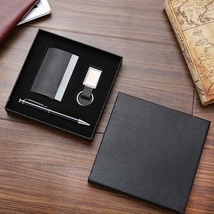 Set de Regalo Promocional 3 en 1: Tarjetero + Llavero + Bolígrafo, Regalo para el Día del Padre, Set de Regalo para Hombre, Set de Regalo con Logotipo Personalizado para Hombre - Product Image 1