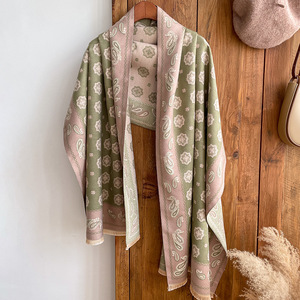 Bufanda chal de lujo Keshmir Lady, manta cálida de invierno de doble uso, Material de poliéster para damas - Product Image 2