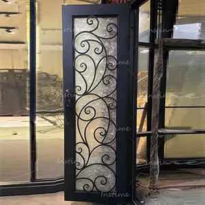Главный вход insttime современный дизайн кованая железная входная дверь двойная защитная дверь из нержавеющей стали железные главные двери