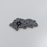 Patch en chenille gris foncé motif nuage de tempête, thermocollant, style Goth Y2K Grunge, pour vêtements, vestes, sacs, fabrication OEM ODM, faible MOQ, livraison rapide