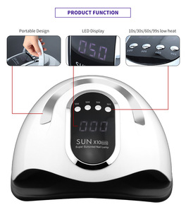 Prix d'usine SUN10 X10Max, sécheuse à ongles UV LED professionnelle 280W, double longueur d'onde, 110-240V, utilisation à domicile et en salon, portable - Product Image 4