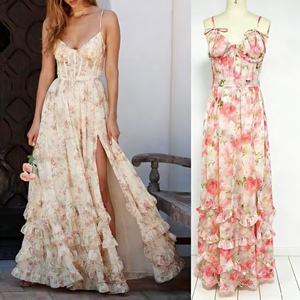 Luxury Custom Summer Women Corset Front Slit Gown Long Maxi Dress China <strong>Clothing</strong> Manufacturer - Product Image 1