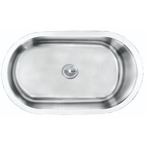 Stainless Steel <b>Kitchen</b> <b>Sink</b> 340x200x130mm Single Bowl Drop-In Rectangular Minimalist Design GR-514A - Product Image 1