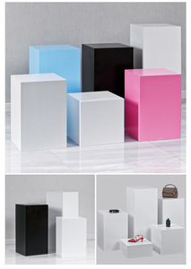 Présentoir de vitrine de magasin de vêtements, présentoir de chaussures, forme carré<span class=keywords><strong>e</strong></span> avec fleurs, Table de décoration de vitres de mariage - Product Image 6