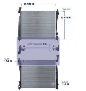 <span class=keywords><strong>Radiateur</strong></span> de moteur en aluminium 52014529AB pour Dodge Durango 2011-2015 Jeep Grand Cherokee 2011-2022 Pièces de refroidissement automobile - Product Image 3