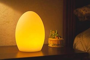 Coolqing 11-Inch <span class=keywords><strong>Led</strong></span> Ei Lamp Afstandsbediening Rgb Kleuren Waterdichte Oplaadbare Nachtlampje Voor Decoratie Verlichting Huis