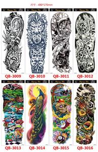 De seguro los hombres y las mujeres impermeable Artificial de <span class=keywords><strong>brazo</strong></span> completo cuerpo tatuaje temporal pegatinas - Product Image 3