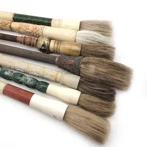 New Style Colorful Big Size Jade Crafts Home Decor Jade Chinese Writing Calligraphy Brush