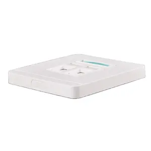 צלחת פנים מחבר ethernet לוח פנים 2 יציאות rj45 לוח קיר תואם עם חיבור רשת