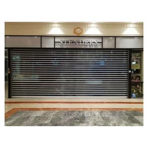 <span class=keywords><strong>Goldway</strong></span> America Style Porte roulante électrique Écran en fibre de verre Design moderne pour la décoration de centres commerciaux Ouverture latérale en acier transparent - Product Image 4
