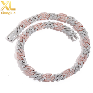 18K Gold Plated <b>Iced</b> <b>Out</b> Diamond Cuban Link <b>Chain</b> Necklace With Spring Clasp Hip Hop Jewelry Gift for Men - Product Image 6