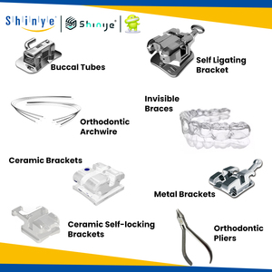 Shinye <span class=keywords><strong>Meilleure</strong></span> Vente Supports Orthodontiques Passifs Autoligaturants en Céramique Supports en Céramique - Product Image 5