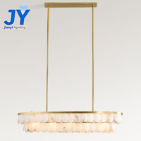 Nouveautés, luminaires suspendus en cuivre et albâtre avec certification CE, salon, salle à manger, hall d'hôtel, lustre