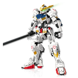 Jiestar-Jeu de blocs de construction pour enfants, 952 pièces 2 1 Mecha avion déformé Genshon Robot <span class=keywords><strong>Barbatos</strong></span> modèle robotique - Product Image 2