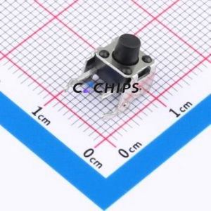 GT-TC101B-H065-L1 Tactile Switch Through hole,6x7.5mm Switch Single Pole Single Throw Round Button 2.5N Right Angle Insert - Product Image 1