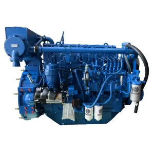 Brand new 2300rpm Weichai WP6C series 103kw Marine Diesel Engine WP6C140-23 With Advance Gearbox for boat motor