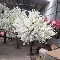 Arbre à Fleurs de Cerisier Artificiel Le Plus Vendu de 3 m de Hauteur, Faux Cerisier Décoratif d'Extérieur pour Décoration