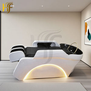 Mueble para Salón de Belleza Silla Lavacabezas Reclinable con Masaje Eléctrico Cama de Spa para Champú - Product Image 6