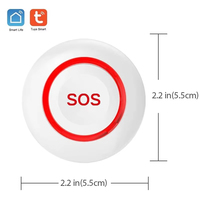 SINGCALL Tuya WiFi Bouton d'urgence intelligent SOS pour la maison, alarme pour personnes handicapées, système d'alerte sans fil pour infirmières et personnes âgées