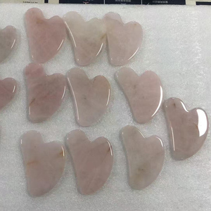 Outils de massage Gua Sha en quartz rose naturel, 100% faits à la main, gratte-dos SPA, fonction acoustique, pas cher - Product Image 6