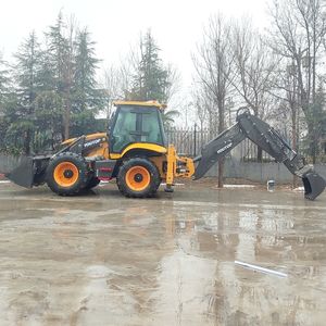 उच्च गुणवत्ता वाला छोटा मिनी फ्रंट एंड अल्ट्रा प्रो टॉप स्पीड आर्टिकुलेटेड डीजल बैकहो लोडर चार पहिया स्टीयरिंग बैकहो लोडर - Product Image 2