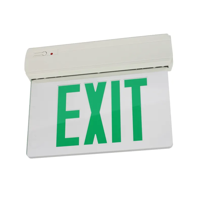 Made in China US standard transparent thickened LED emergency exit sign