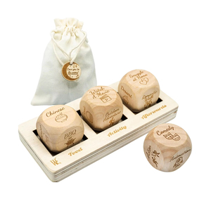 Nhà Máy Tùy Chỉnh Lãng Mạn Valentine Ngày Bằng Gỗ Xúc Xắc Đặt Cho Ngày Đêm Quyết định-Món Quà Sinh Nhật Hoàn Hảo Cho Các Cặp Vợ Chồng - Product Image 1
