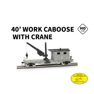 40' WORK CABOOSE WITH CRANE