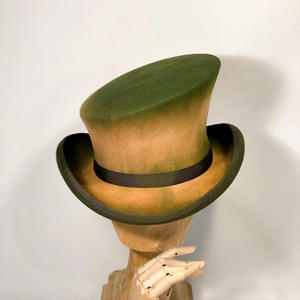 Nouveauté, chapeau Fedora en feutre de laine vintage de haute qualité, unisexe, à bord incurvé, avant-gardiste - Product Image 2