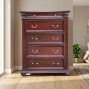 Luxury Classic StyDrawer Chest with Brass Handles for Home Furniture, Bedroom Hotel & Apartment - Product Image 1